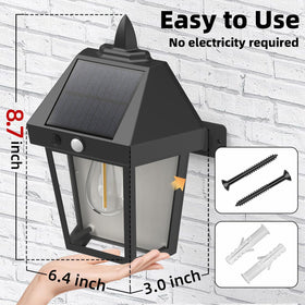 DERAYSION modern design lantern complements diverse home exteriors.