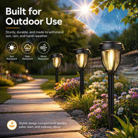 DERAYSION driveway light guides pedestrians and vehicles with crisp brightness.