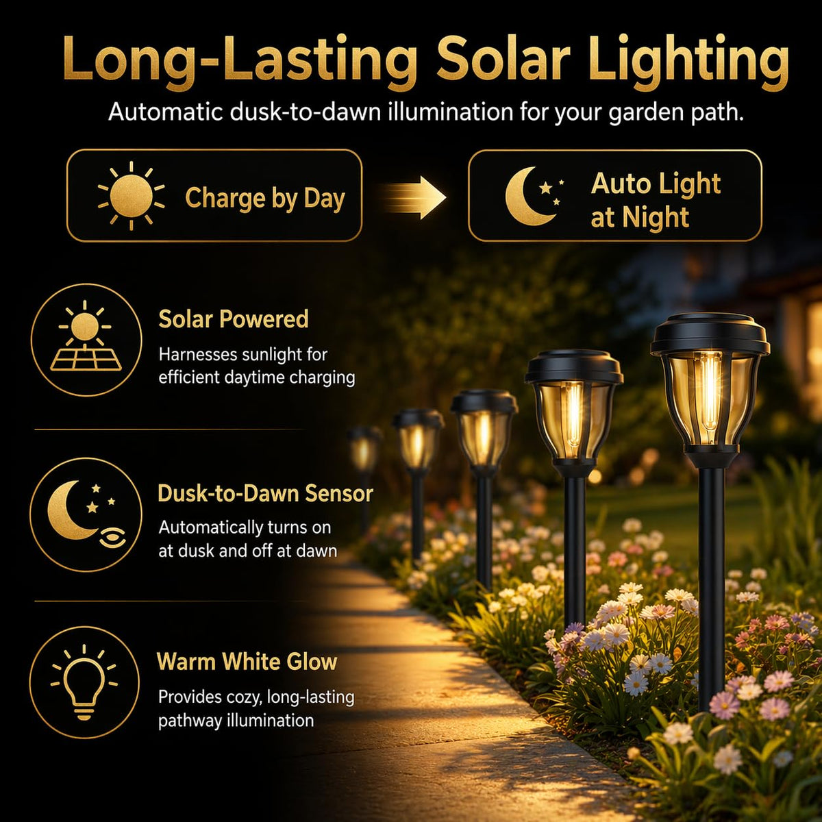 DERAYSION garden-border light highlights edges with gentle illumination for borders.