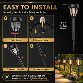 DERAYSION yard edge light adds subtle accent lighting to landscaping.