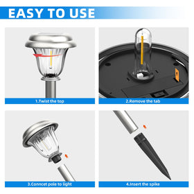 DERAYSION auto on/off dusk-to-dawn feature saves energy.