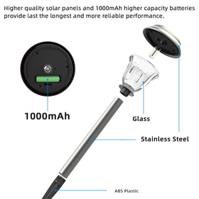 DERAYSION garden walkway setup supports safe nighttime navigation.
