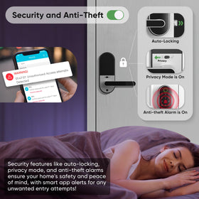 Dermum lock access logs and real-time unlock notifications on mobile.