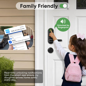 Dermum app control showing biometric unlock and logs on screen.