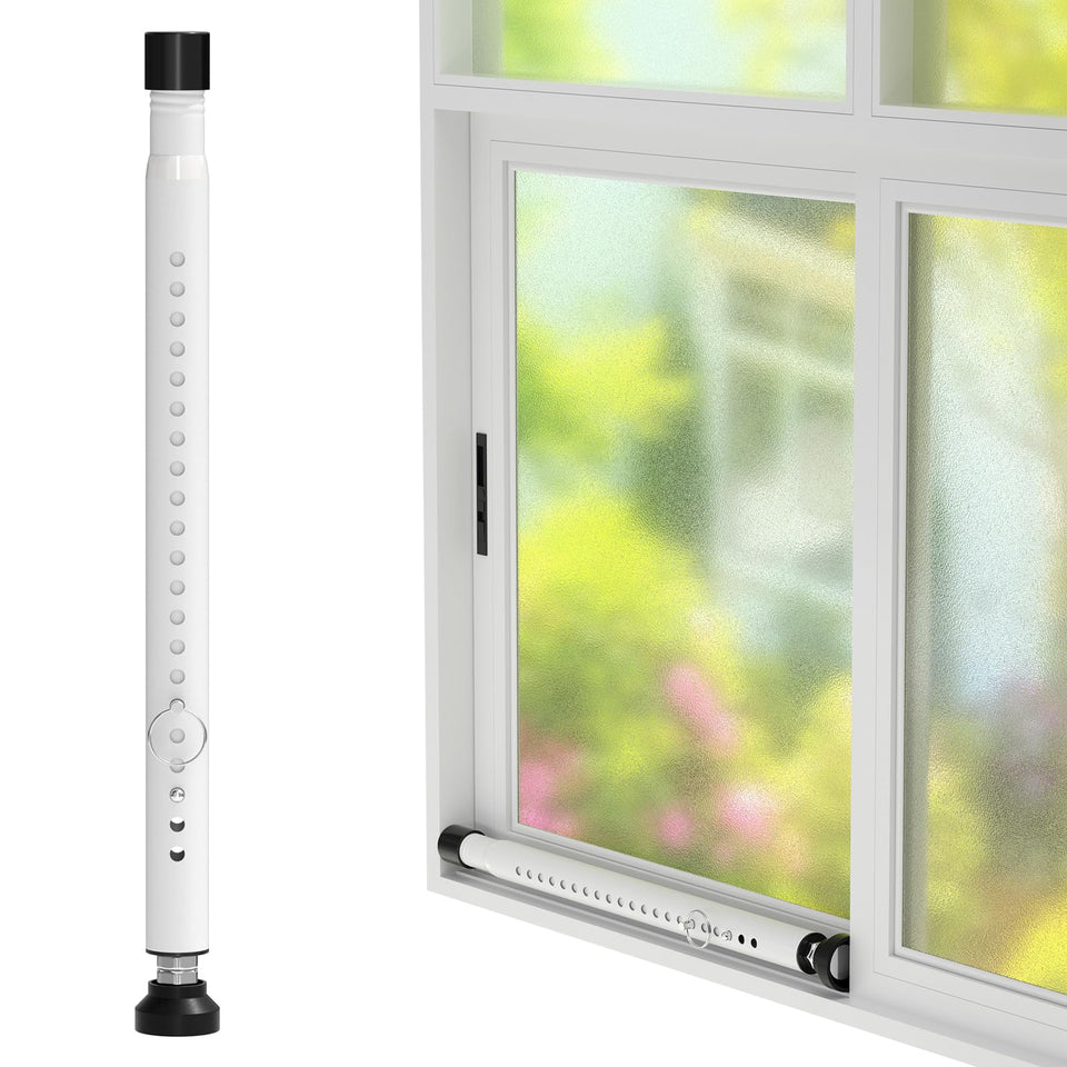 DEROFIT sliding door security bar adjustable range for versatile fit and protection