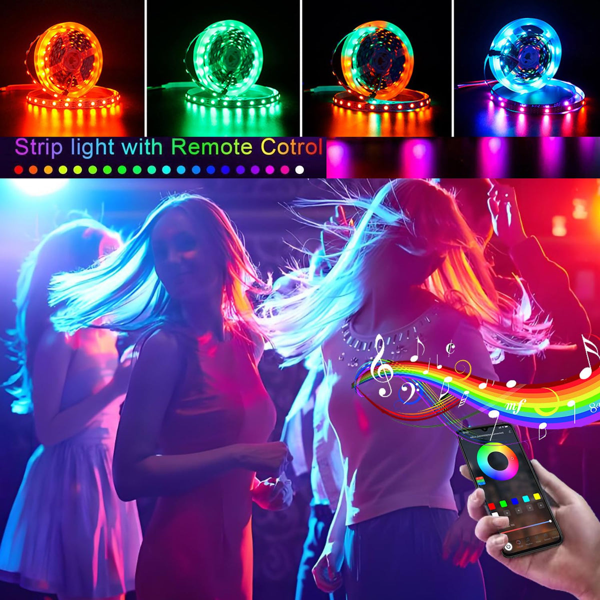Dervacle LED strip cuttable length lets you tailor fit and install