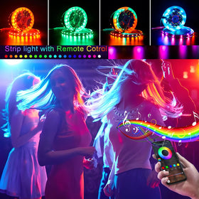 Dervacle LED strip cuttable length lets you tailor fit and install