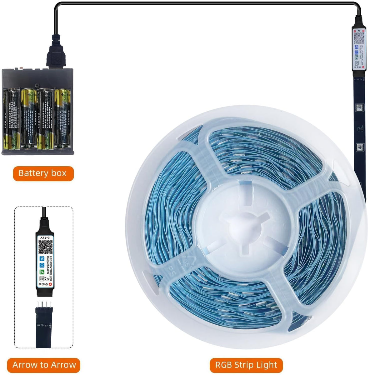 Dervacle LED strip with music-sync mode reacts to beats for dynamic parties