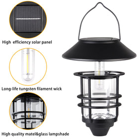 Derynome garden fence porch light adapts to fences, walls, and shepherd hooks.