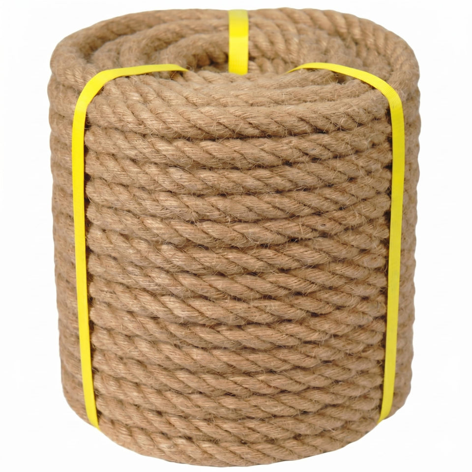 DerziNet hemp rope 3/4 inch diameter natural color for crafts and decor projects.