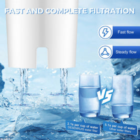 DESENRUIS filter lasts up to 40 gallons in daily use