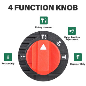 Deshuo rotary hammer in variable-speed mode offers precise control