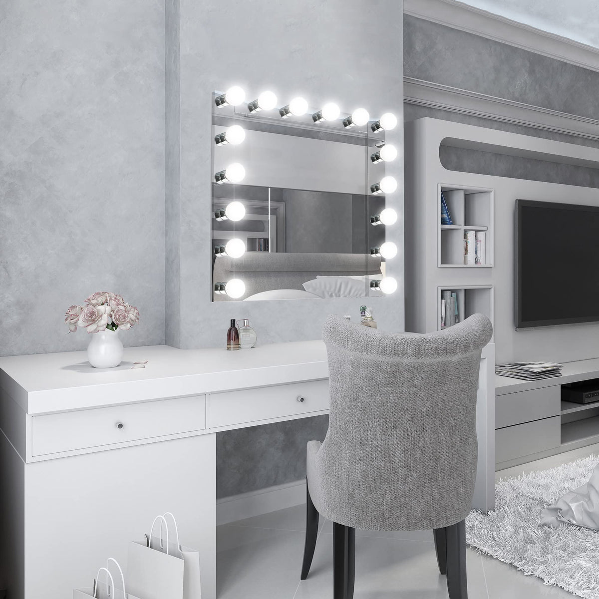 Design House 500892 large backplate minimizes wall touchups during renovations.