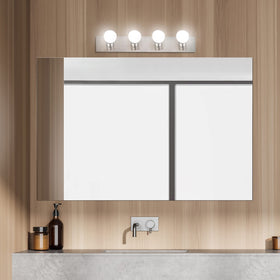 Design House 519298 dimmable vanity light compatible with dimmers for mood control.