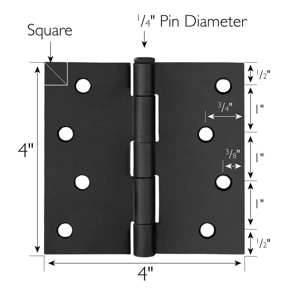 Design House heavy-duty steel interior hinges for durable door support.