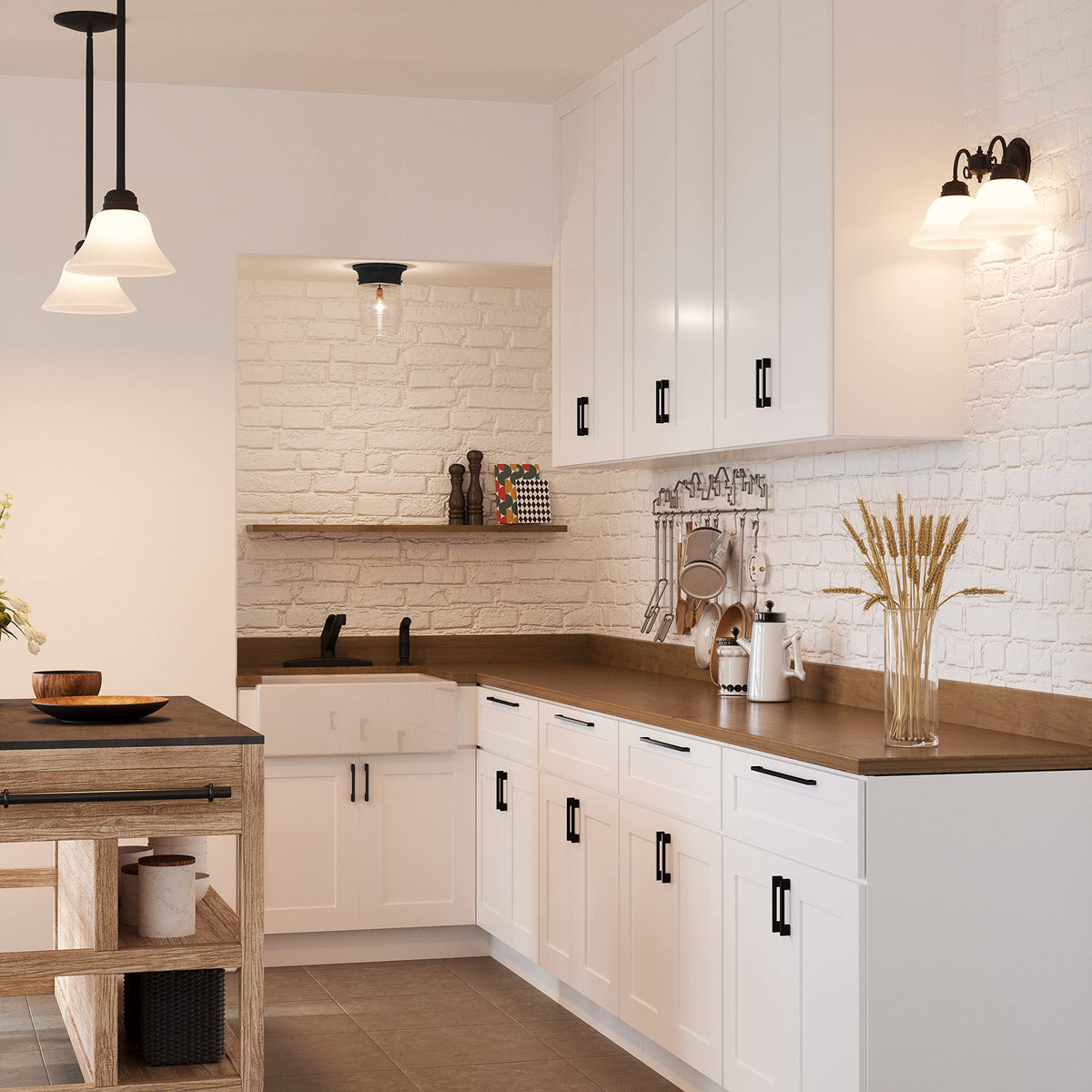 Design House Jelly Jar soft diffused glow enhances cozy lighting.