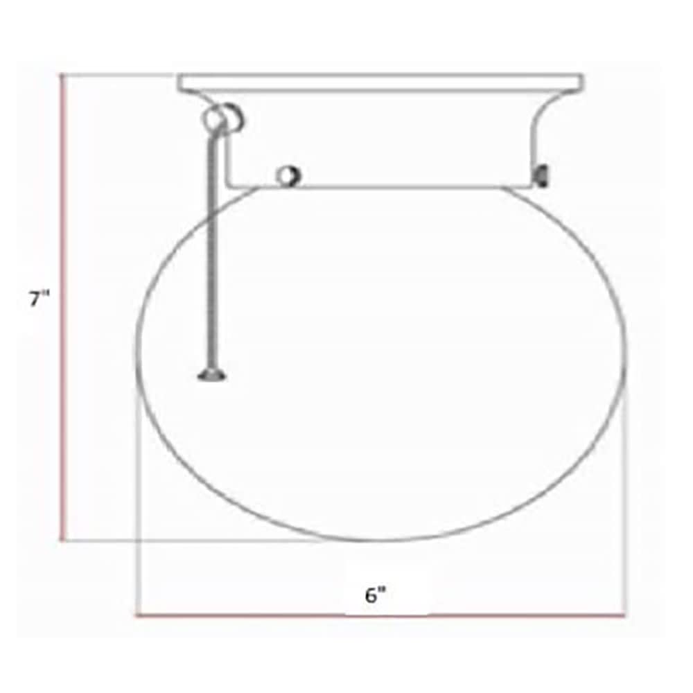 Design House Millbridge Globe in oil rubbed bronze adds timeless elegance to any room.