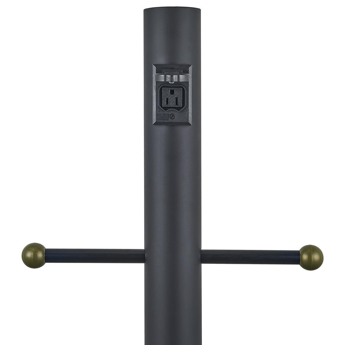 Design House black finish resists UV and salt spray for long exterior use.