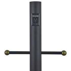 Design House black finish resists UV and salt spray for long exterior use.