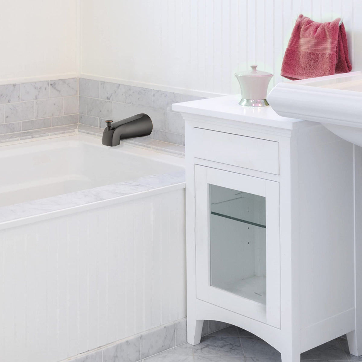 Design House zinc construction ensures durable bath hardware