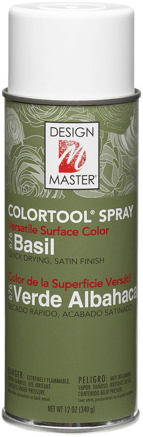 Design Master 676 Basil Colortool Spray bottle in green for quick, even color.