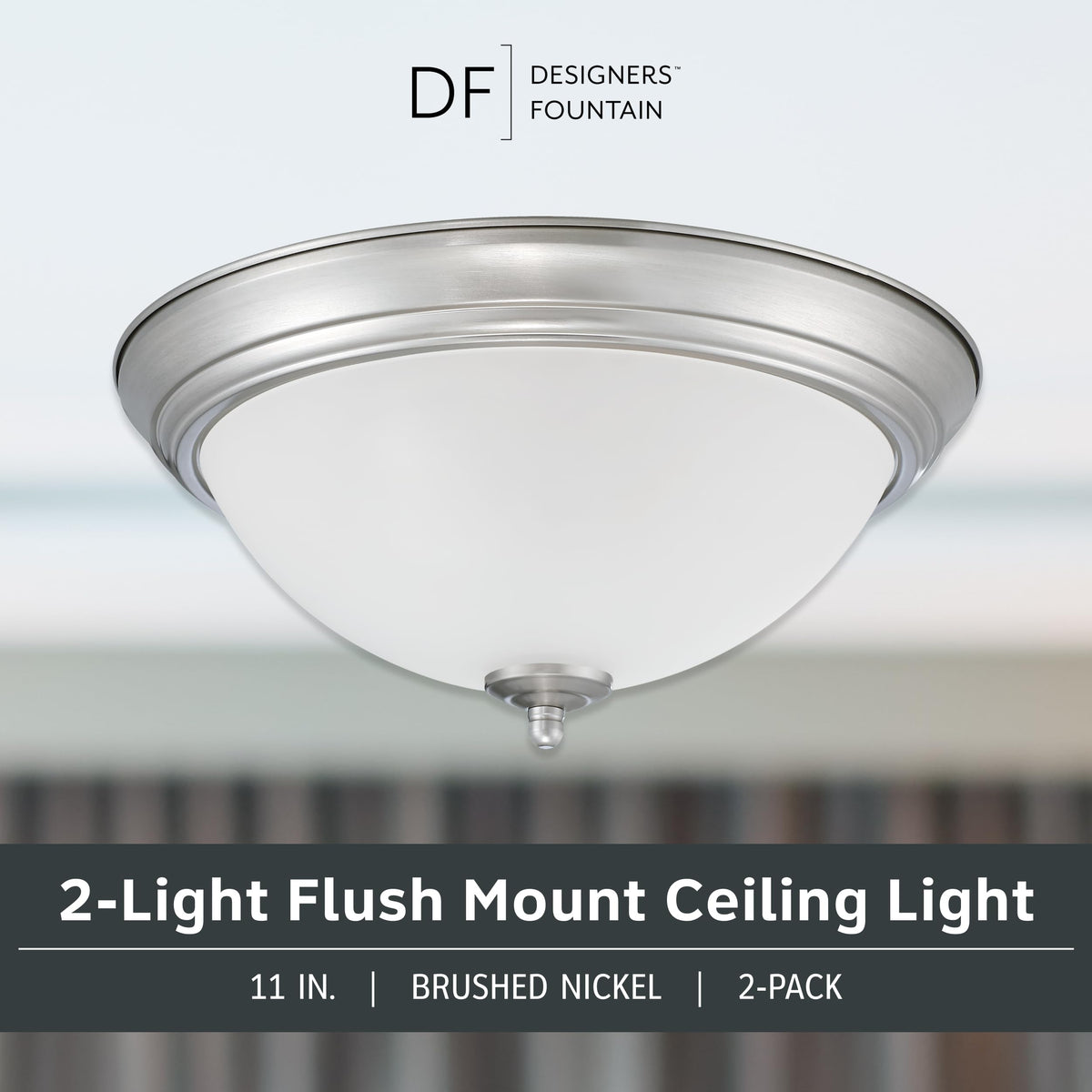 Brushed nickel finish adds a modern touch to kitchens and baths.
