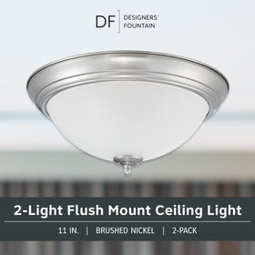 Brushed nickel finish adds a modern touch to kitchens and baths.