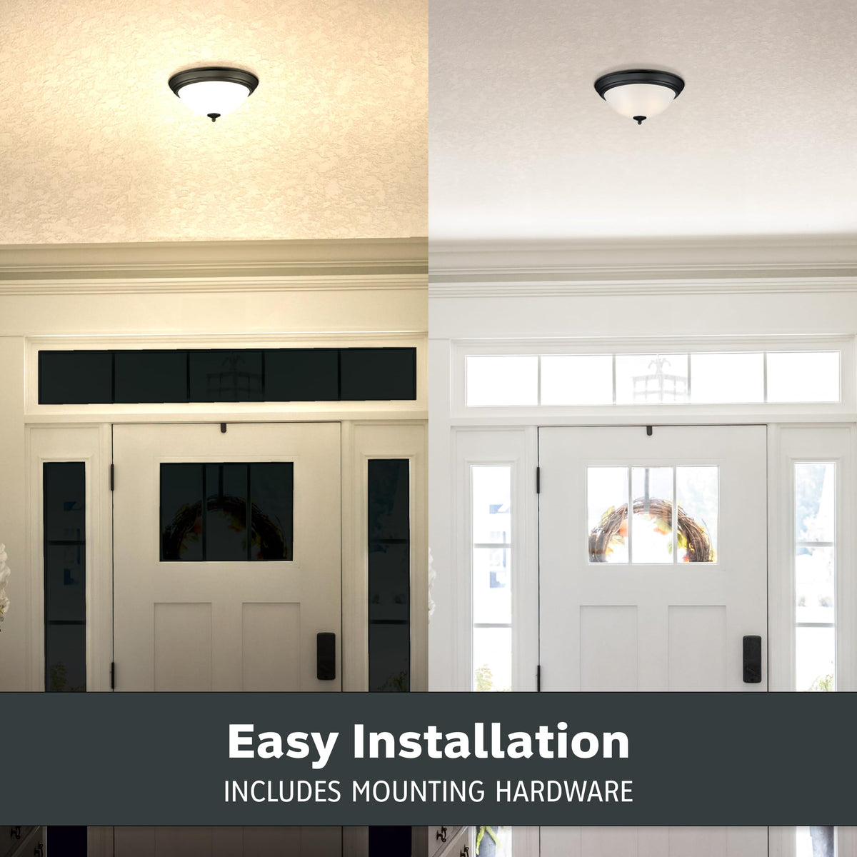 Designers Fountain ceiling light shown in a kitchen setting with bright, even lighting.