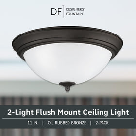 Designers Fountain oil rubbed bronze finish adds classic elegance to any room