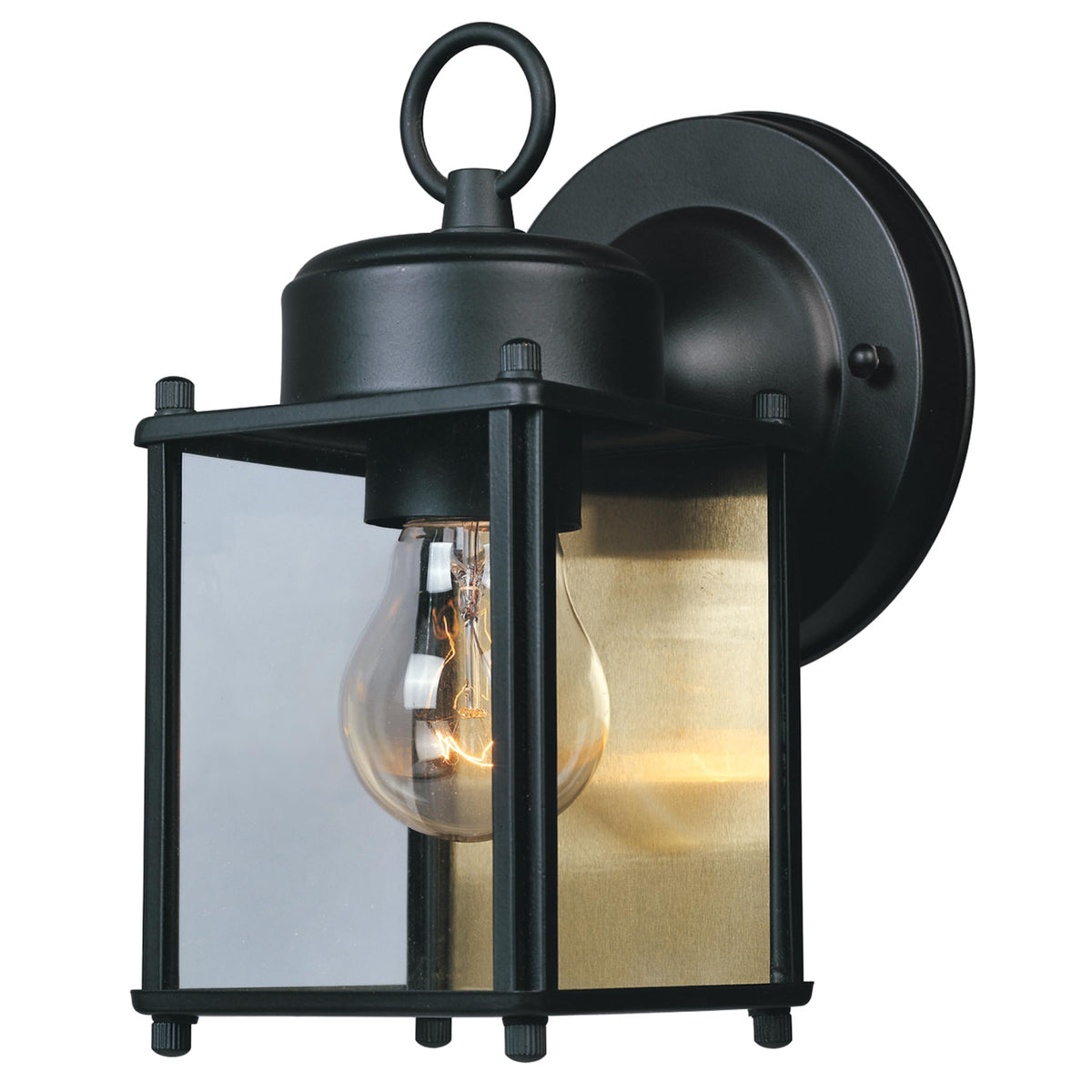 Designers Fountain Preston front-door lantern lights entry with inviting glow