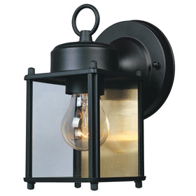 Designers Fountain Preston front-door lantern lights entry with inviting glow