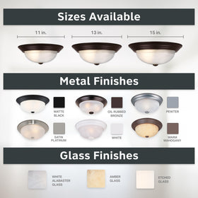 DESIGNERS FOUNTAIN Reedley damp-location rated fixture suited for bathrooms and entryways