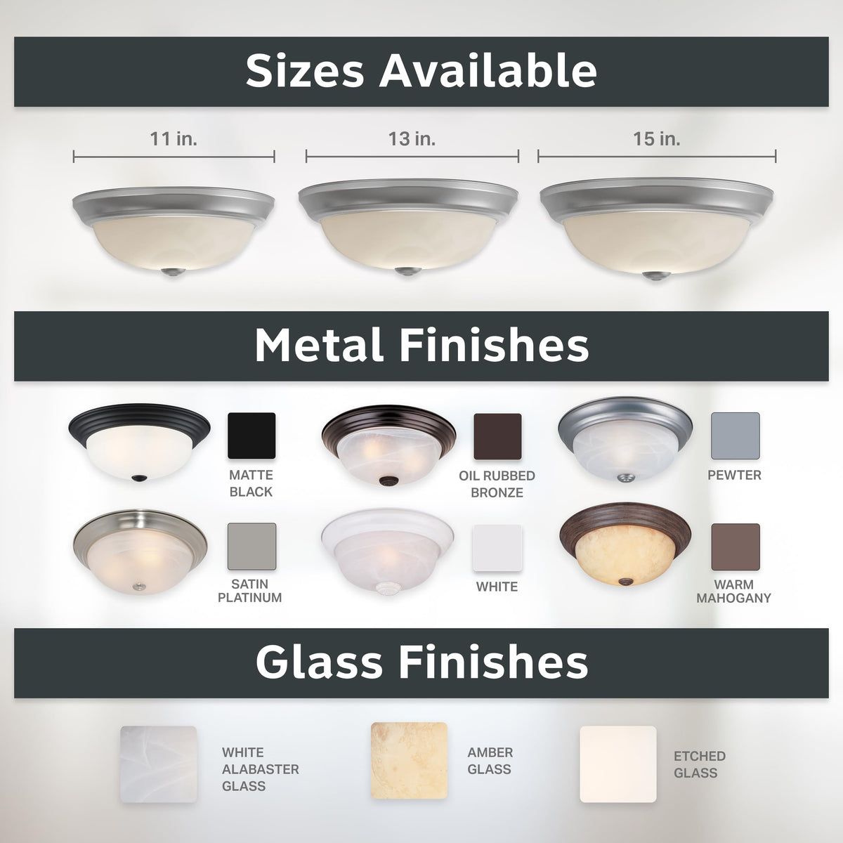 DESIGNERS FOUNTAIN Reedley UL listed safe bathroom ceiling light
