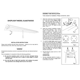 DESIGNERS FOUNTAIN damp-location rated fixture ideal for garages and utility rooms.