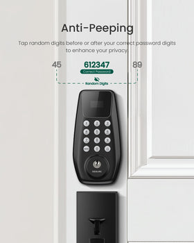 DESLOC C100 auto-lock timer feature to prevent unlocked doors