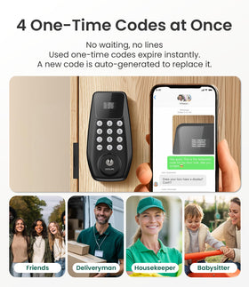 DESLOC C100 one-time access codes for temporary entries