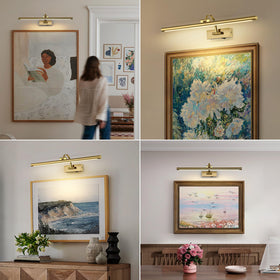 DESOOP picture light with USB-C recharge keeps frames bright without frequent battery swaps.