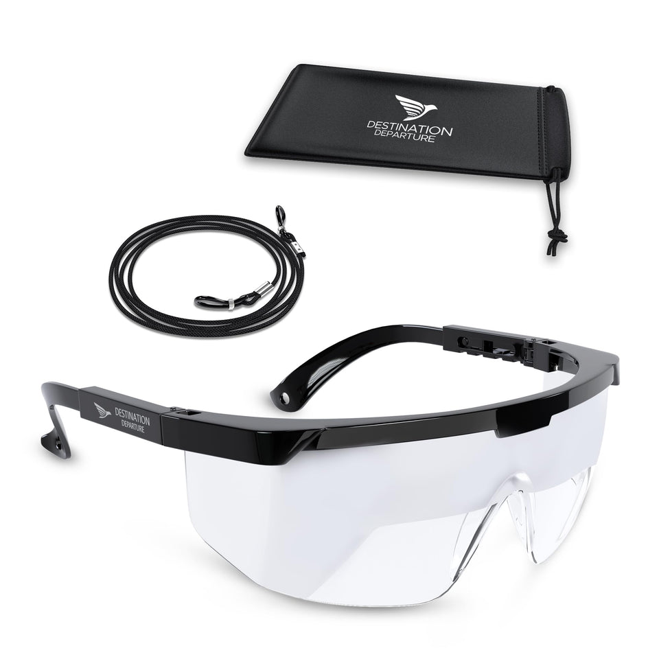 Destination Departure Foggles close-up showing frosted lenses for IFR training realism.