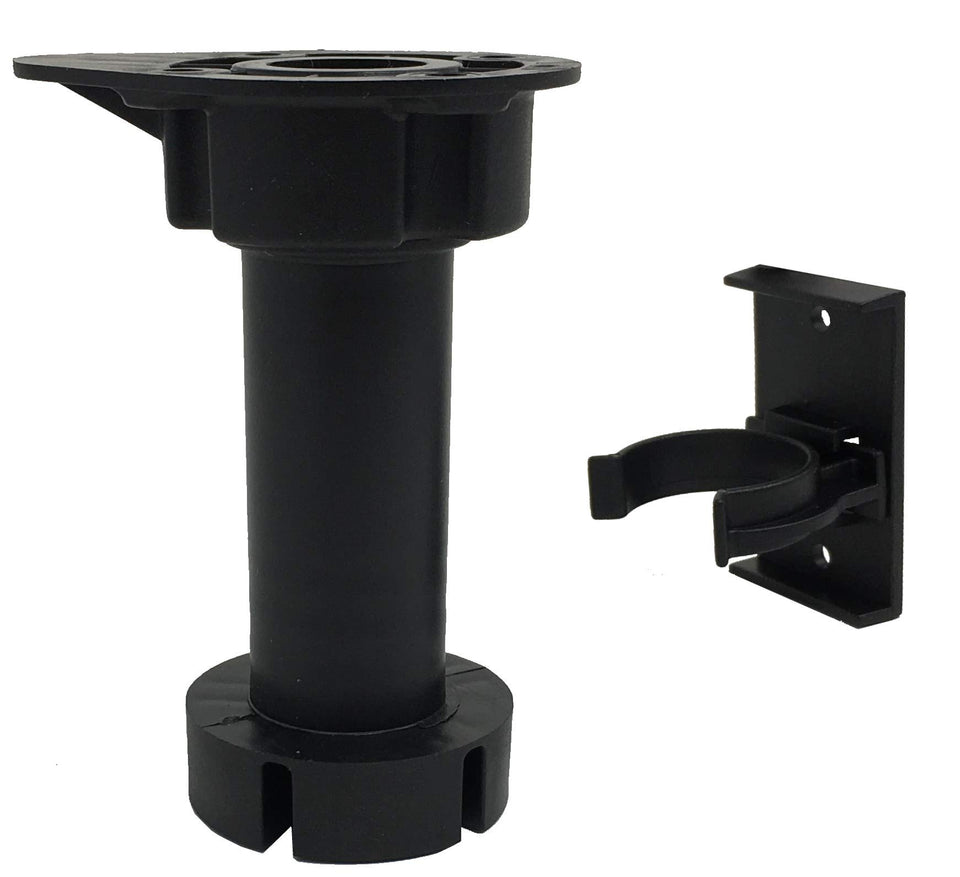 Desunia cabinet leveler leg fully extended shows maximum height for precise leveling.