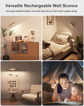 DetarZinLED dimmable wall sconce with touch switch to tailor mood