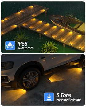 DetarZinLED solar walkway light waterproof for durable exterior lighting.