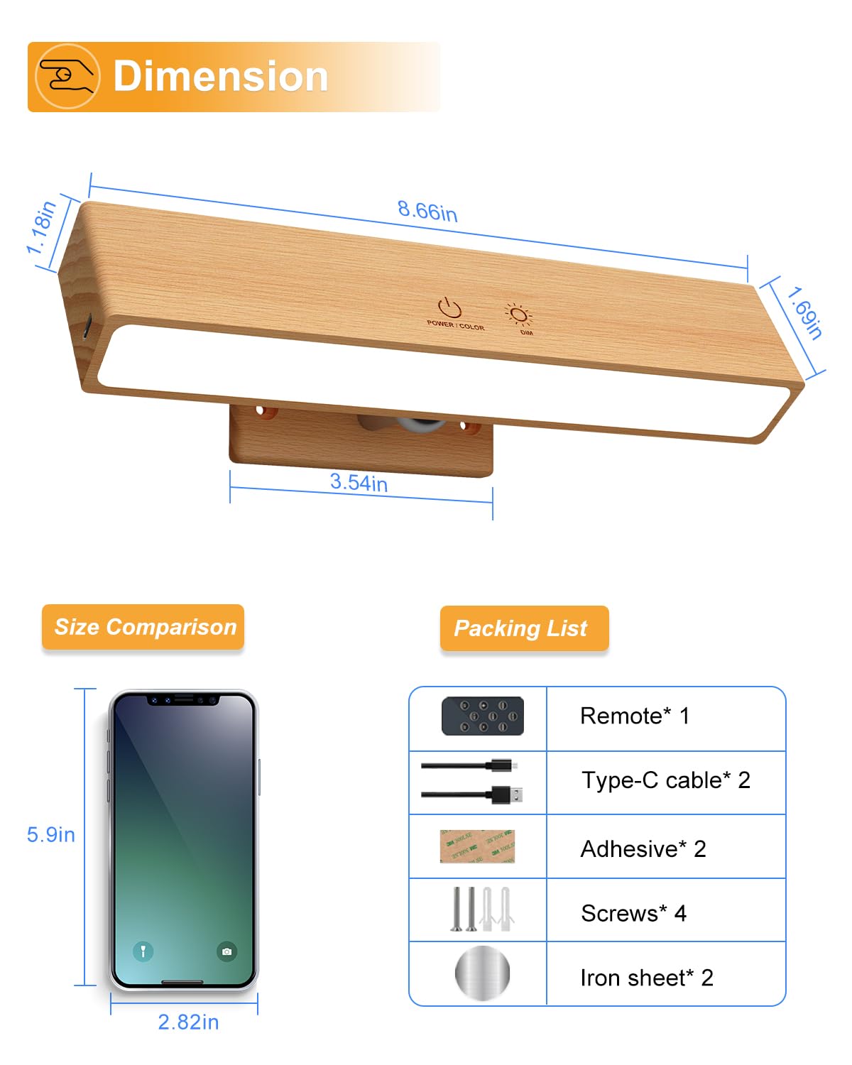 DetarZinLED USB-C fast charging in about four hours.