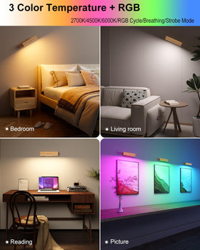 DetarZinLED color-temperature options from warm to cool.