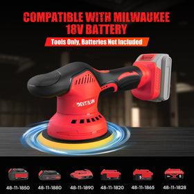 DEVTBLUN 6-inch orbital polisher provides wide coverage for larger panels and efficient buffing.