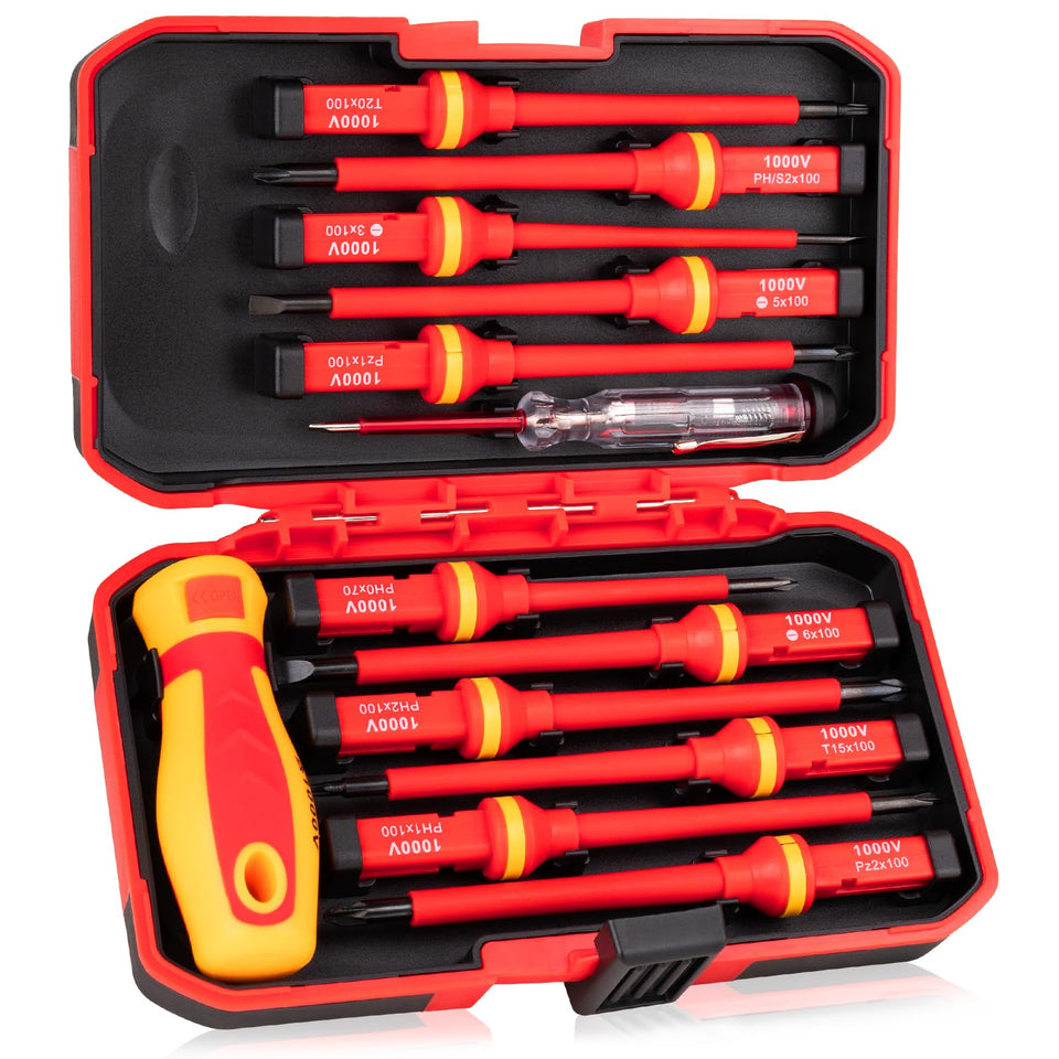 Devvicoo 13-piece insulated screwdriver set overview for electricians