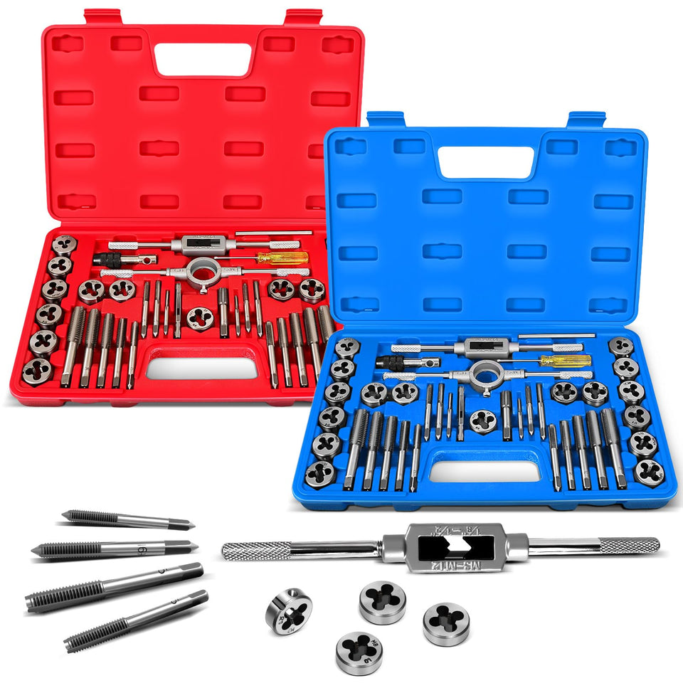 Devvicoo case organized tap and die kit keeps threading tools ready on site.