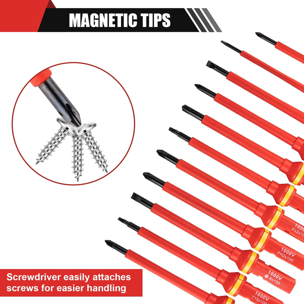 Devvicoo magnetic retention keeps the shaft secure during delicate work