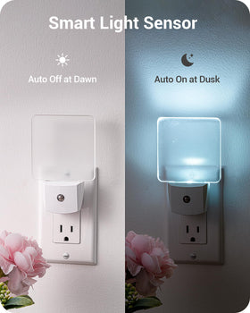 DEWENWILS cool white LED provides gentle nighttime guidance.