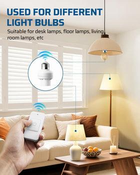 DEWENWILS control supports LED, CFL, and incandescent bulbs for versatile use