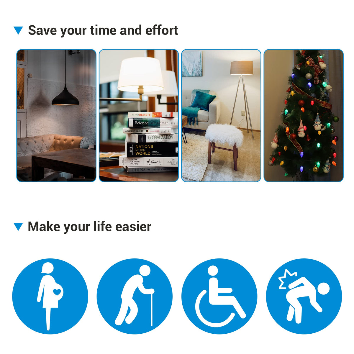 DEWENWILS plug-in switch suitable for everyday appliances